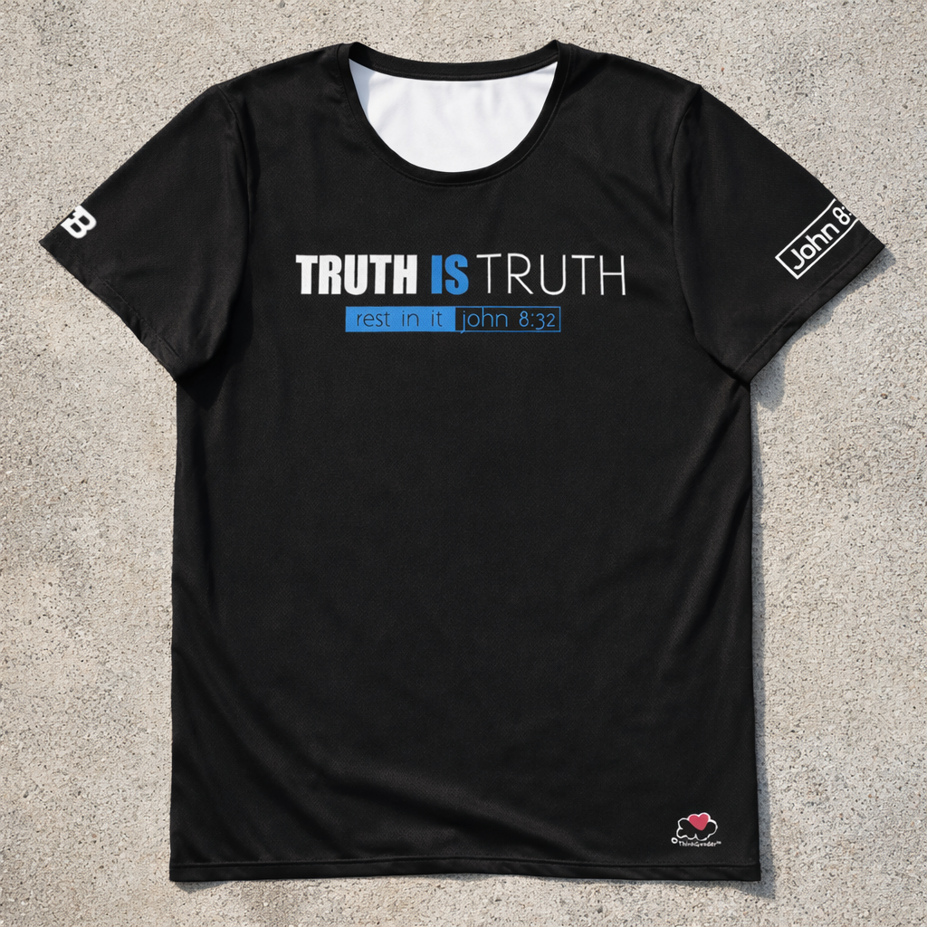 Truth Is Truth - White Design - Men's athletic t-shirt