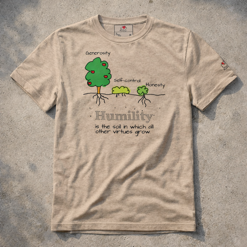 Humility As Soil - Black Design - Triblend - Lightweight Tee