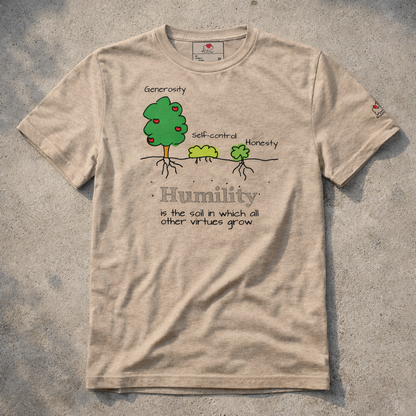 Humility As Soil - Black Design - Triblend - Lightweight Tee