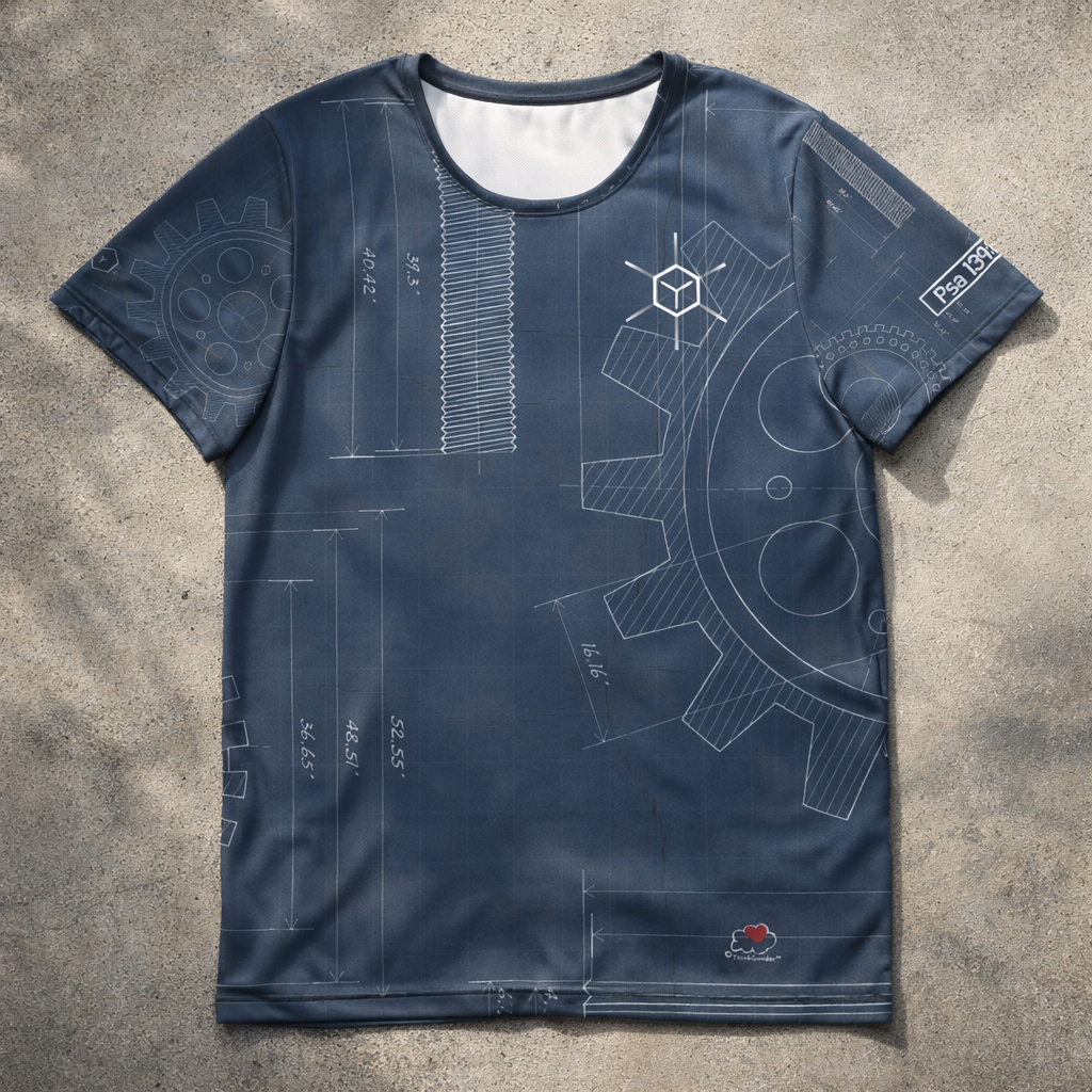 Designed by GOD - Men's athletic t-shirt