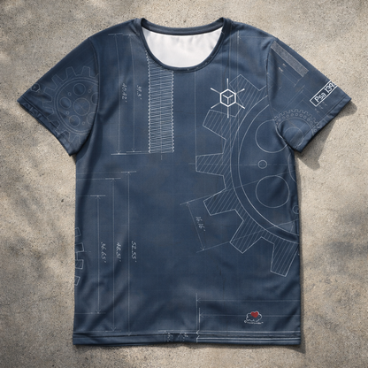 Designed by GOD - Men's athletic t-shirt