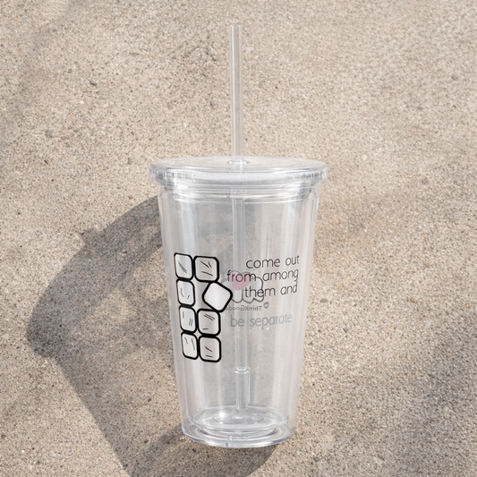Be Separate - Clear plastic tumbler