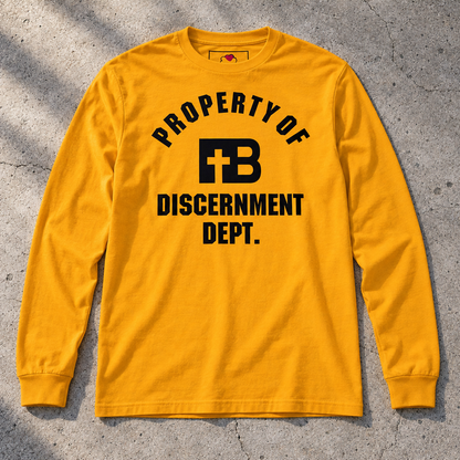 Discernment Dept - Black Design - Cotton Unisex Long Sleeve Tee