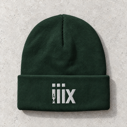 i AM Alpha - White Design - Embroidered Beanie