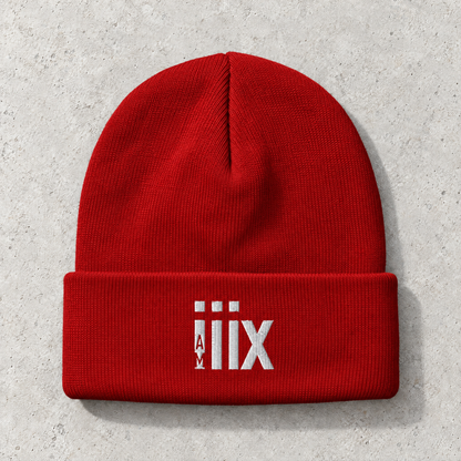 i AM Alpha - White Design - Embroidered Beanie