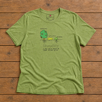 Humility As Soil - Black Design - Cotton - Women - Relaxed Tee