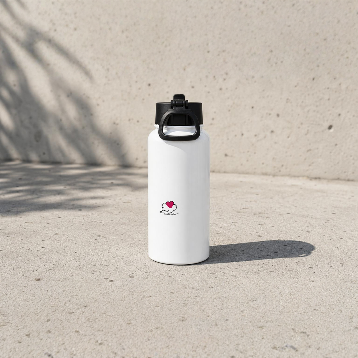 i AM OMEGA - Stainless steel water bottle with a straw lid