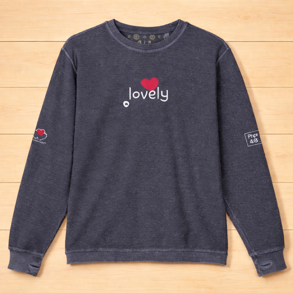 Think Lovely - Women - Comfy Cord Sweatshirt