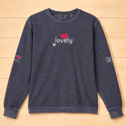 Think Lovely - Women - Comfy Cord Sweatshirt