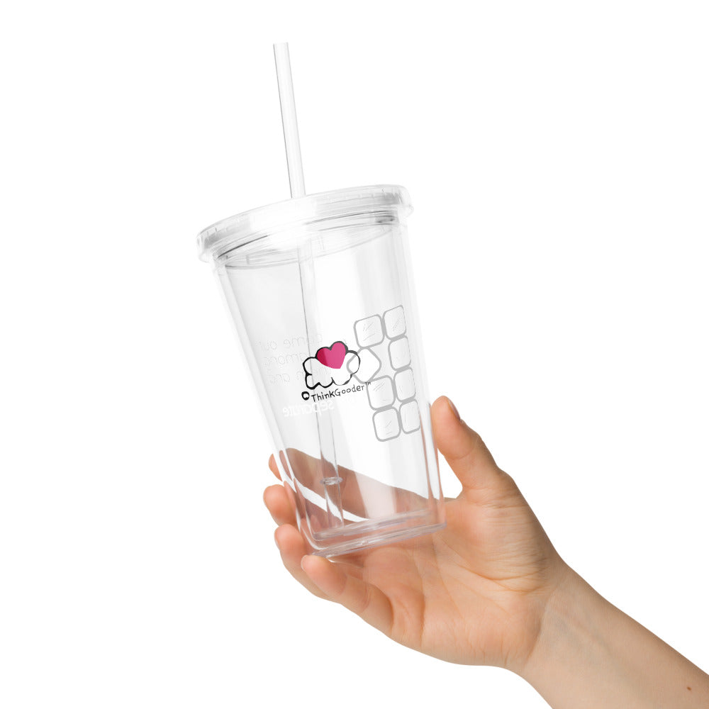 Be Separate - Clear plastic tumbler