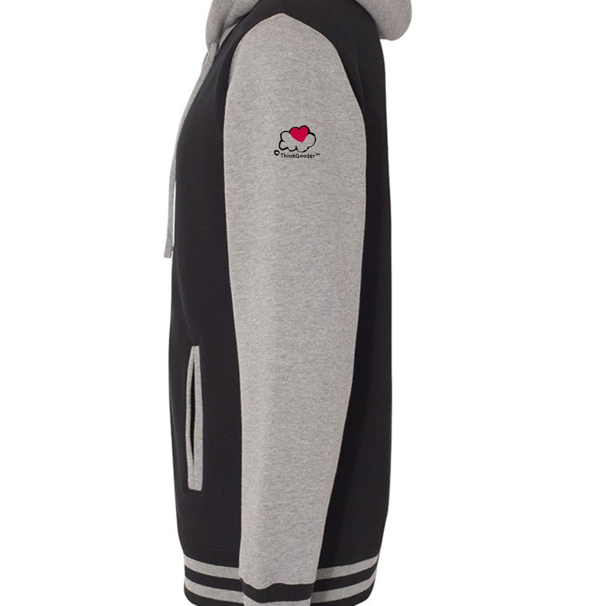 Black/ Gunmetal Heather - IND45UVZ - SLEEVE_LEFT