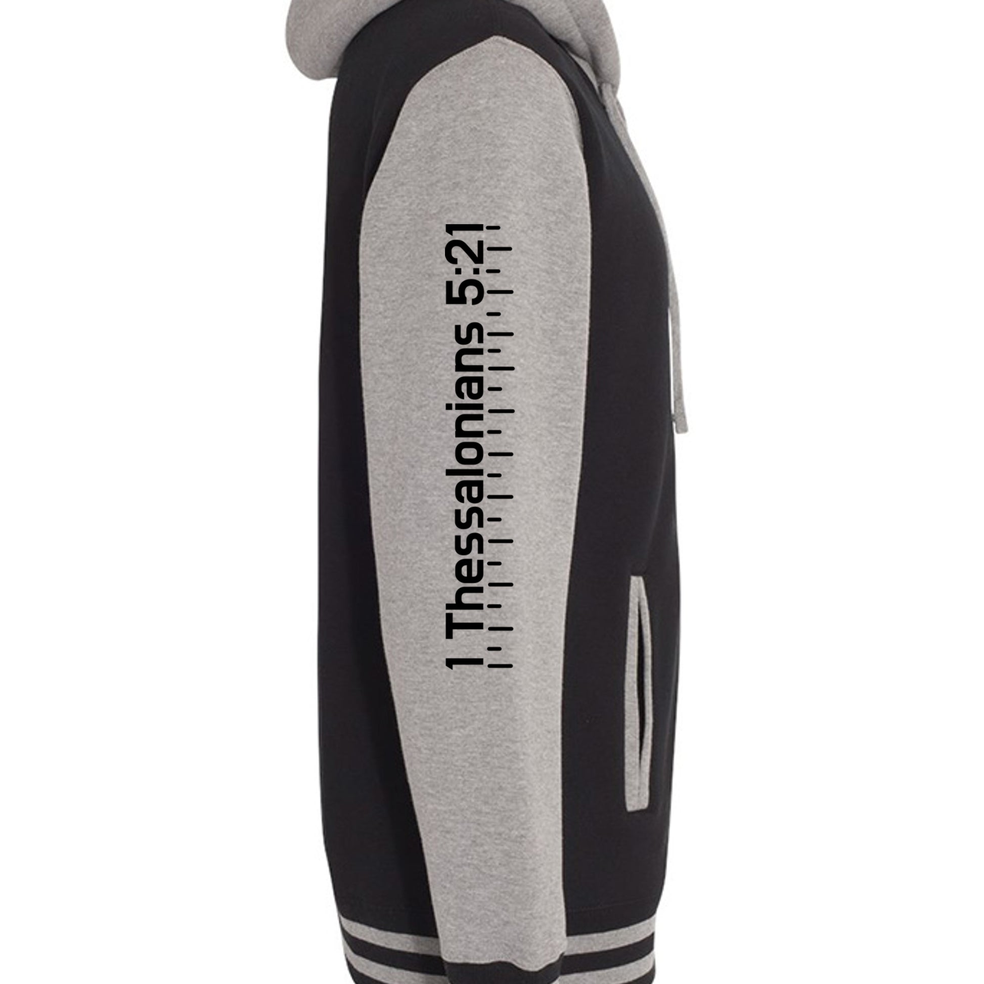 Black/ Gunmetal Heather - IND45UVZ - SLEEVE_RIGHT