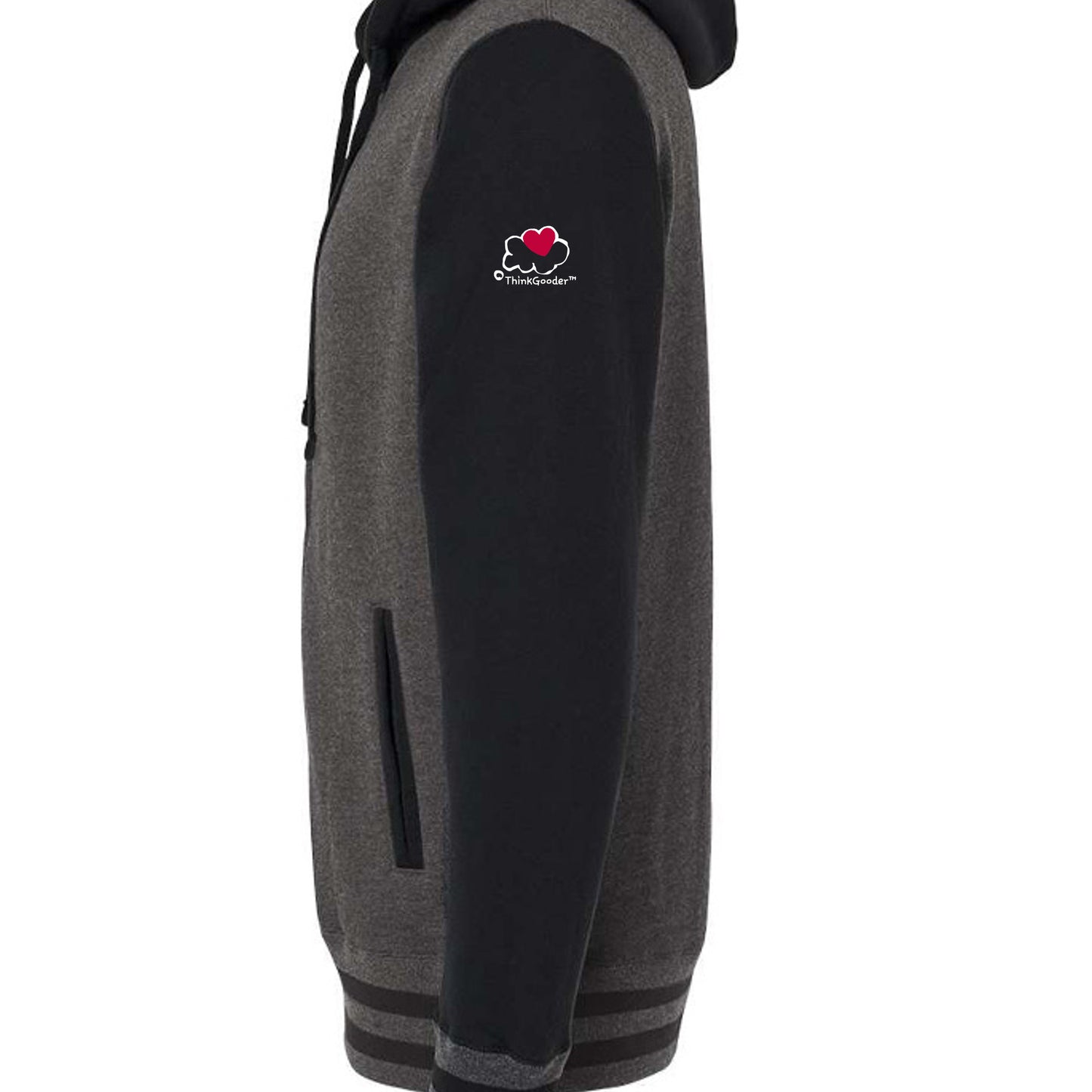 Charcoal Heather/ Black - IND45UVZ - SLEEVE_LEFT