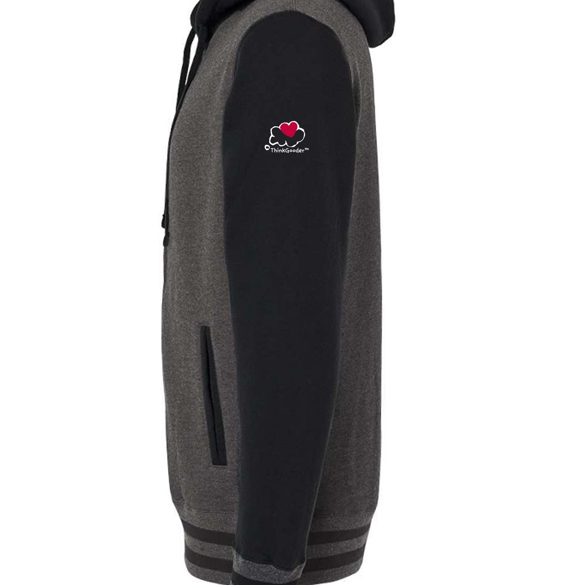 Charcoal Heather/ Black - IND45UVZ - SLEEVE_LEFT