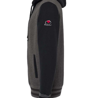 Charcoal Heather/ Black - IND45UVZ - SLEEVE_LEFT