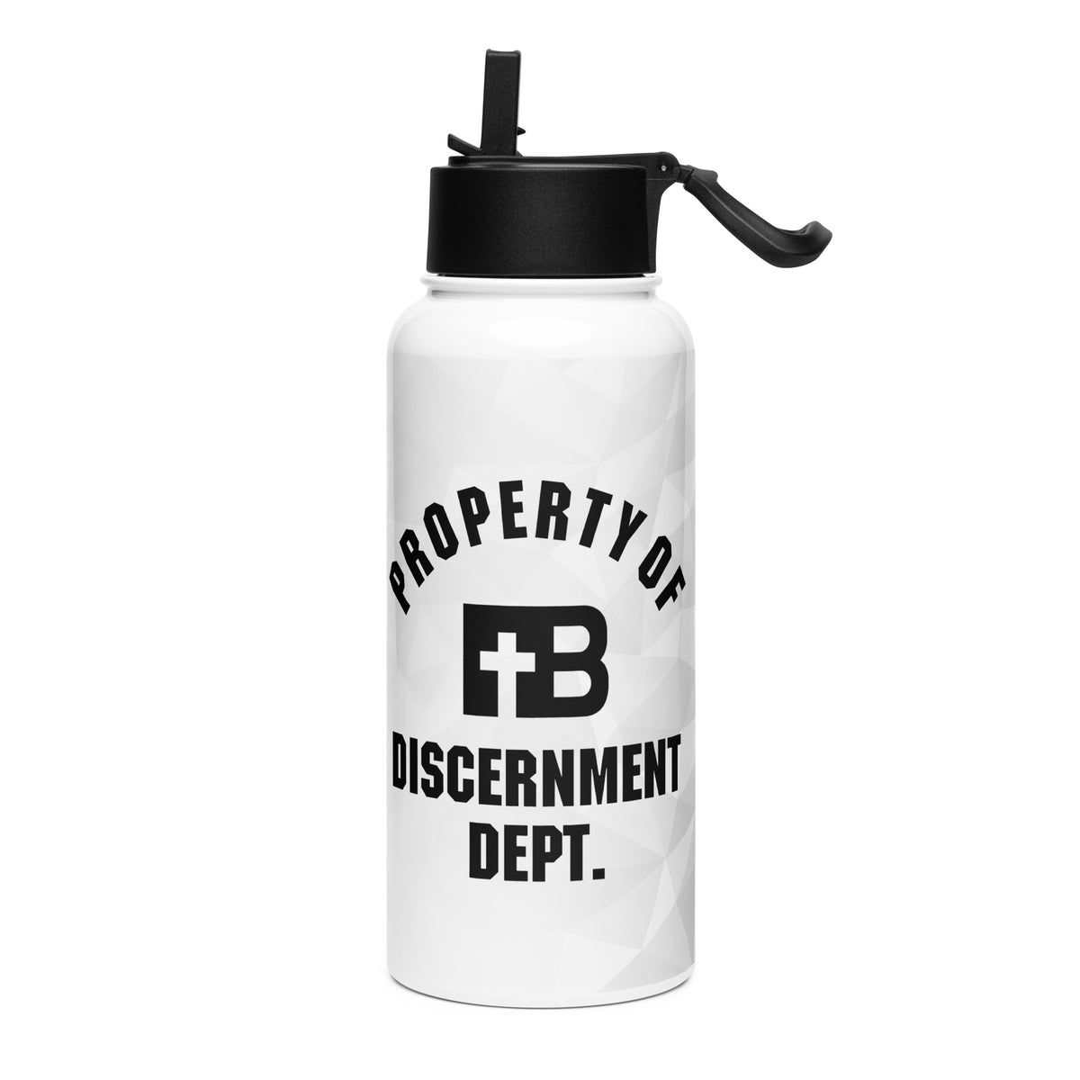 Discernment Dept - Stainless steel water bottle with a straw lid