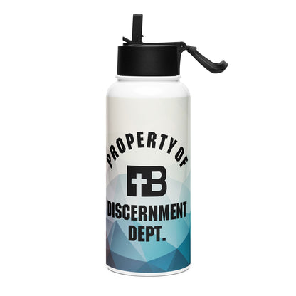 Discernment Dept - Colorful - Stainless steel water bottle with a straw lid