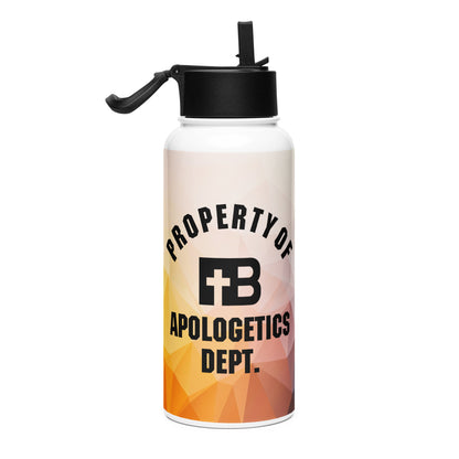 Apologetics Dept - Colorful - Stainless steel water bottle with a straw lid