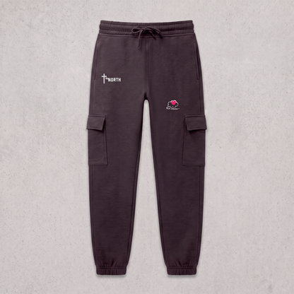 True North - White Design - Unisex Cargo Jogger Pants