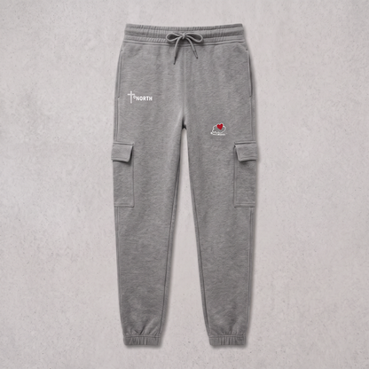 True North - White Design - Unisex Cargo Jogger Pants